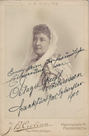 Pélagie Greeff-Andriessen (mit Widmung, 1900)
