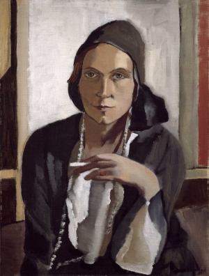 Frauenbildnis, vermutl. Selbstporträt, von Erna Auerbach