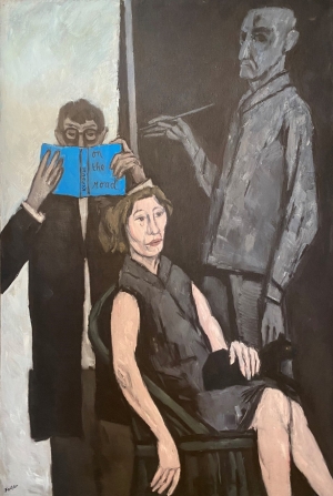 Jörg, Maria und Arthur Fauser (Familienporträt von Arthur Fauser, 1967/68)