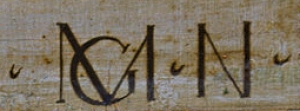 Monogramm von Mathis Gothart alias Nithart (Matthias Grünewald)