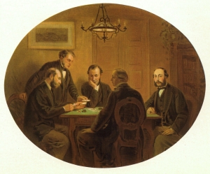 Gebrüder Sulzbach beim Whistspiel